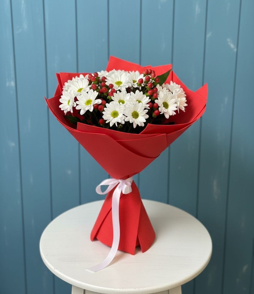 Букет цветов из: Хризантемы в Поселок дома отдыха Огарево