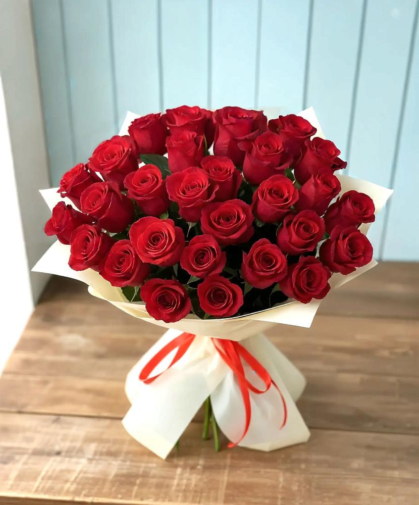 Букет 29 Красных роз в Поселок дома отдыха Огарево