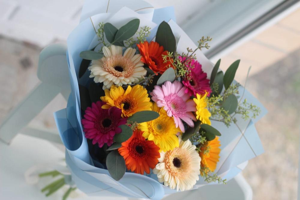 Букет цветов из: Герберы в Поселок дома отдыха Огарево