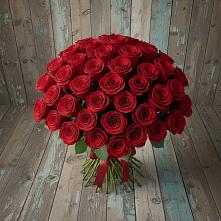 Букет 55 Красных роз Фридом #REPLACE_PRED# Поселок дома отдыха Огарево