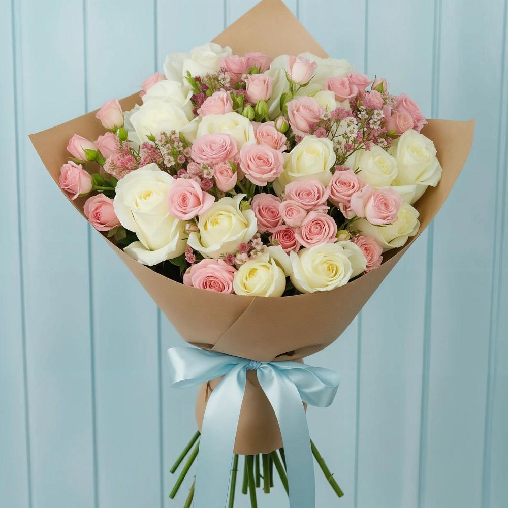 Букет цветов из: Розы в Поселок дома отдыха Огарево