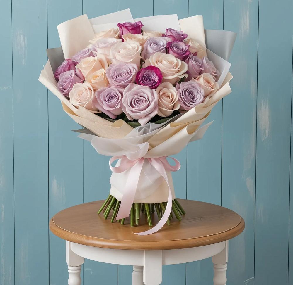 Букет цветов из: Розы в Поселок дома отдыха Огарево