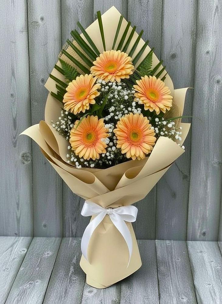 Букет цветов из: Герберы в Поселок дома отдыха Огарево