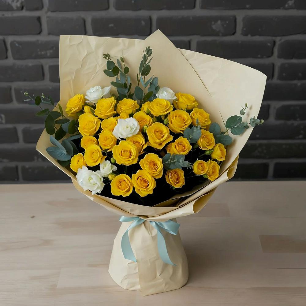 Букет цветов из: Розы в Поселок дома отдыха Огарево