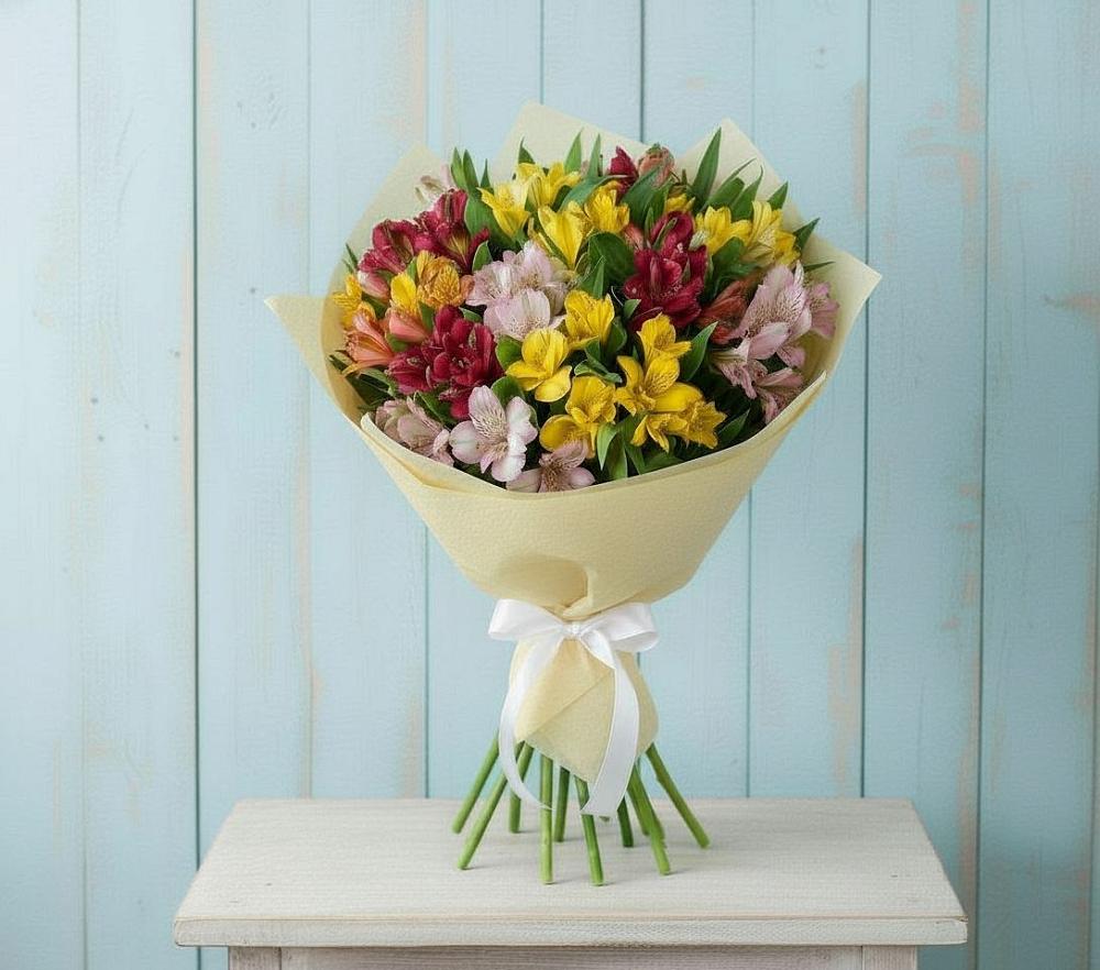 Букет цветов из: Альстромерии в Поселок дома отдыха Огарево