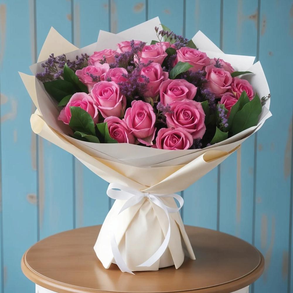 Букет цветов из: Розы в Поселок дома отдыха Огарево