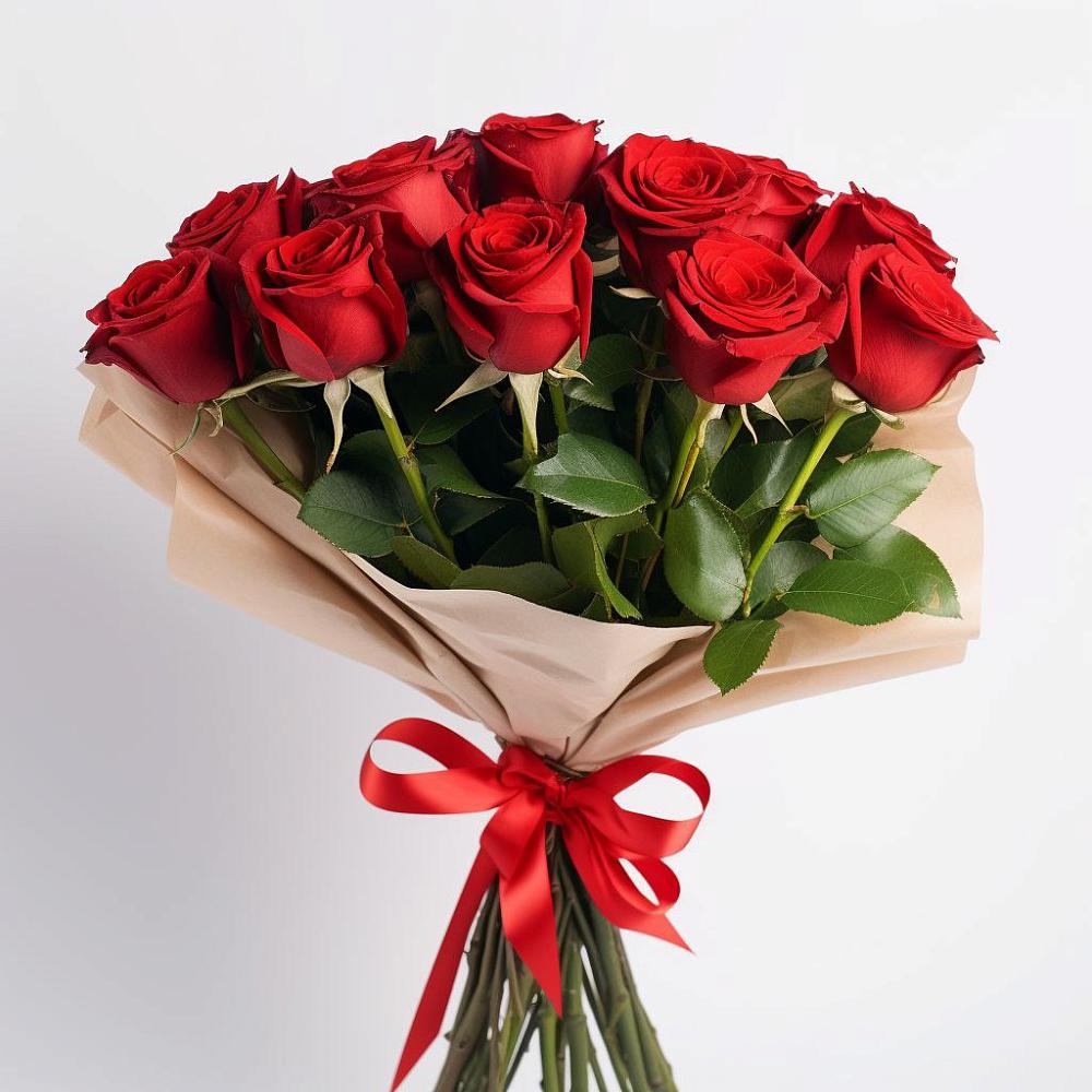 Букет 11 Красных роз Эдлесс Лав в Поселок дома отдыха Огарево